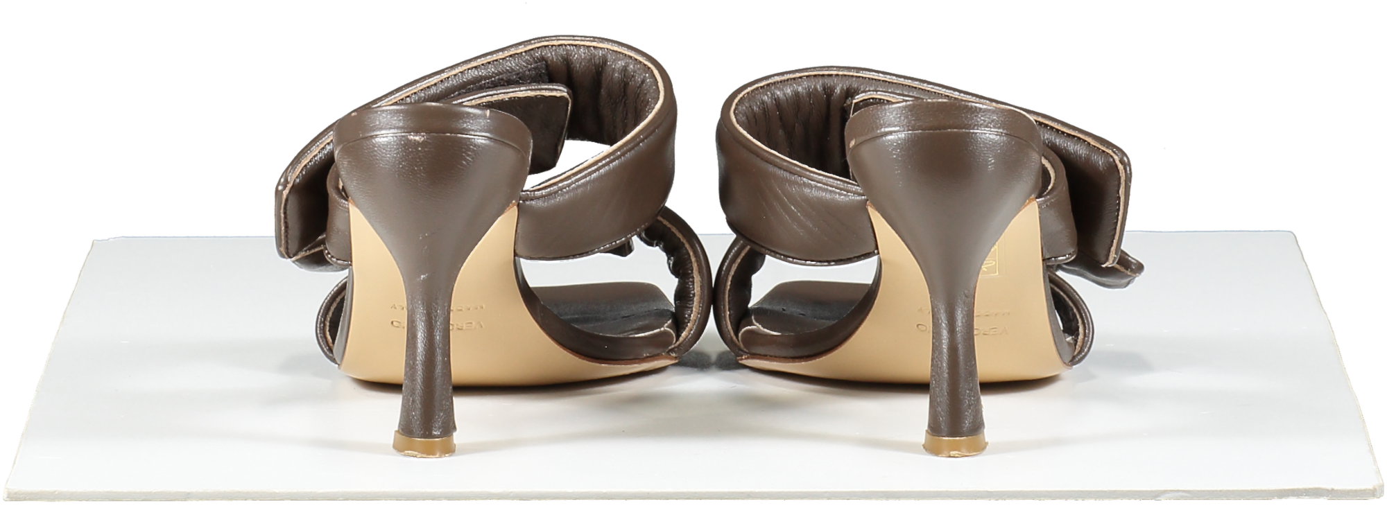 GIA BORGHINI X Pernille Teisbaek Perni 03 Leather Sandals In Brown UK 6 EU 39 👠