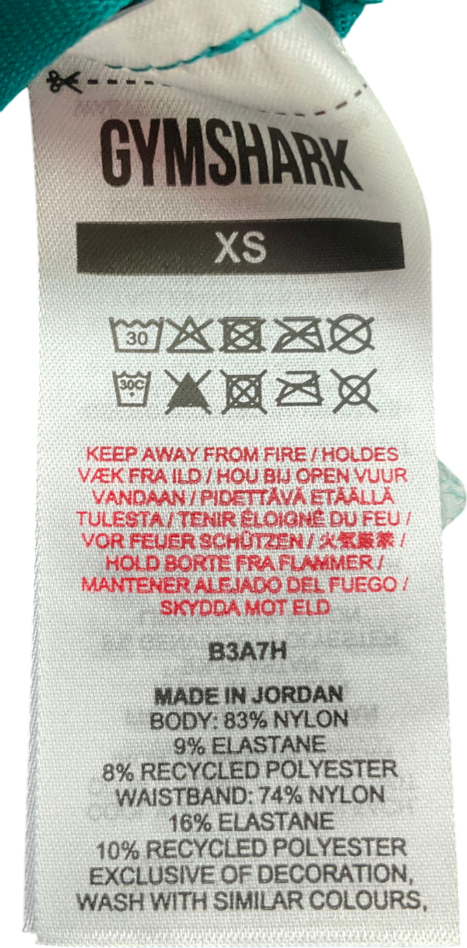 gymshark Blue Adapt Fleck Seamless Shorts UK XS