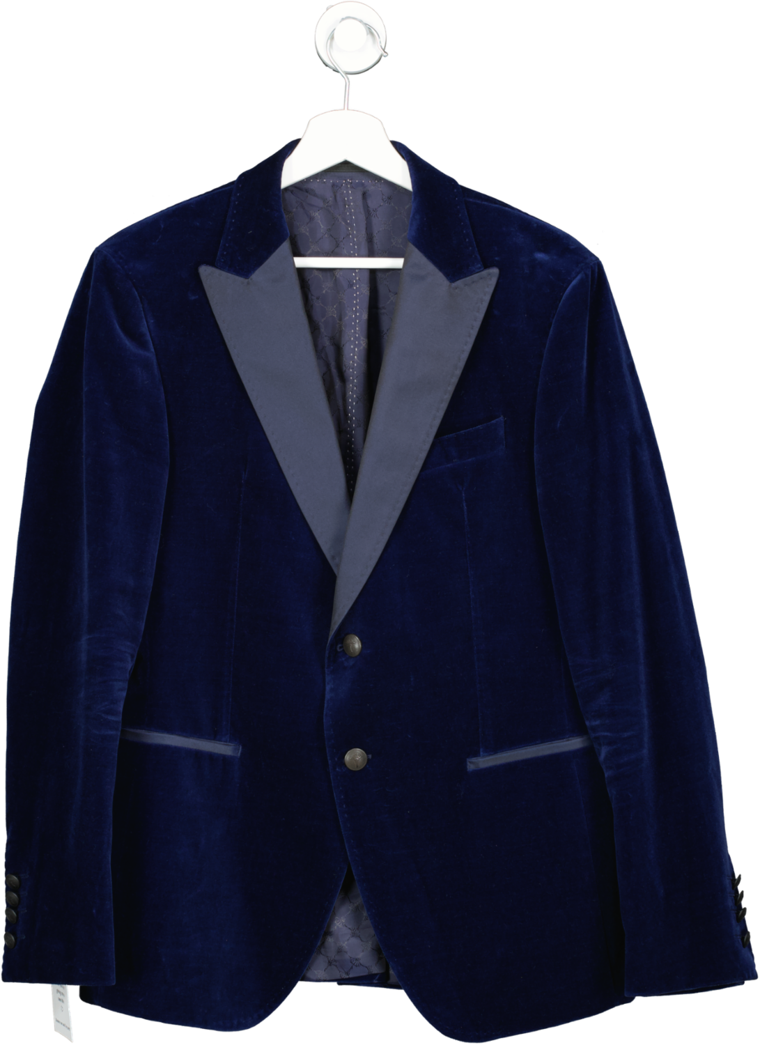 JOOP! Royal Blue Velvet Single Breasted Hilarious Blazer UK M