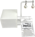 Pandora Sterling Silver Treated Freshwater Cultured Baroque Pearl Hoop Earrings