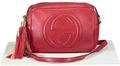 GUCCI Red Soho Disco Leather Bag One Size