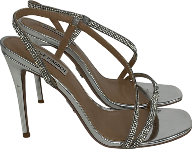 STEVE MADDEN Metallic Novelize Heeled Sandals UK 6 EU 39 👠