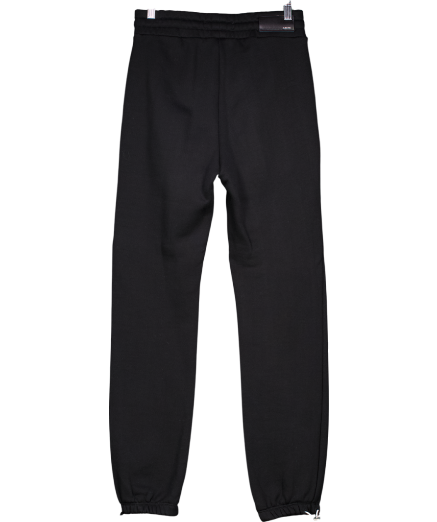 Amiri Black Logo Print Cotton Joggers UK XS
