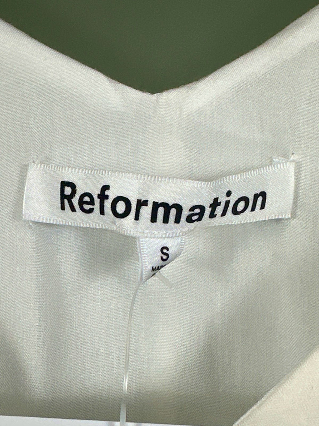 Reformation White Maxi Dress UK S