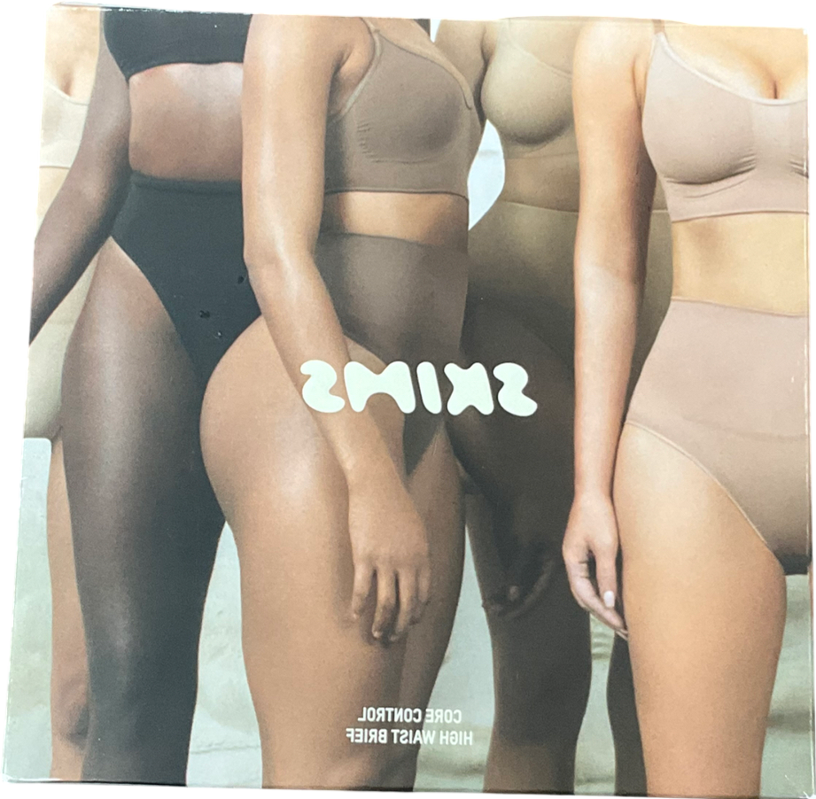 SKIMS Black Core Control High Waist Brief In Onyx UK XXS