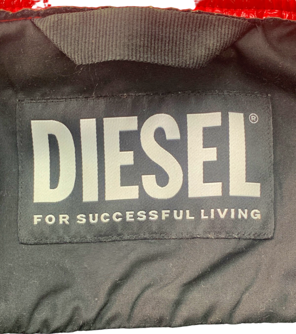 Diesel Red G-Magnolia Coated Jacket UK M