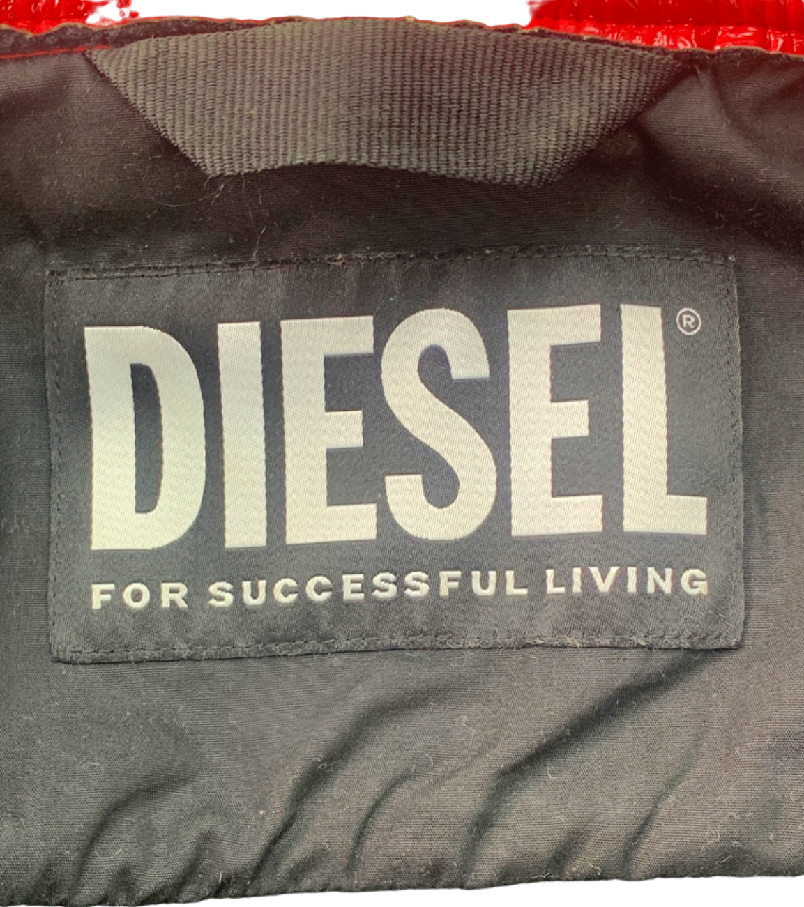 Diesel Red G-Magnolia Coated Jacket UK M