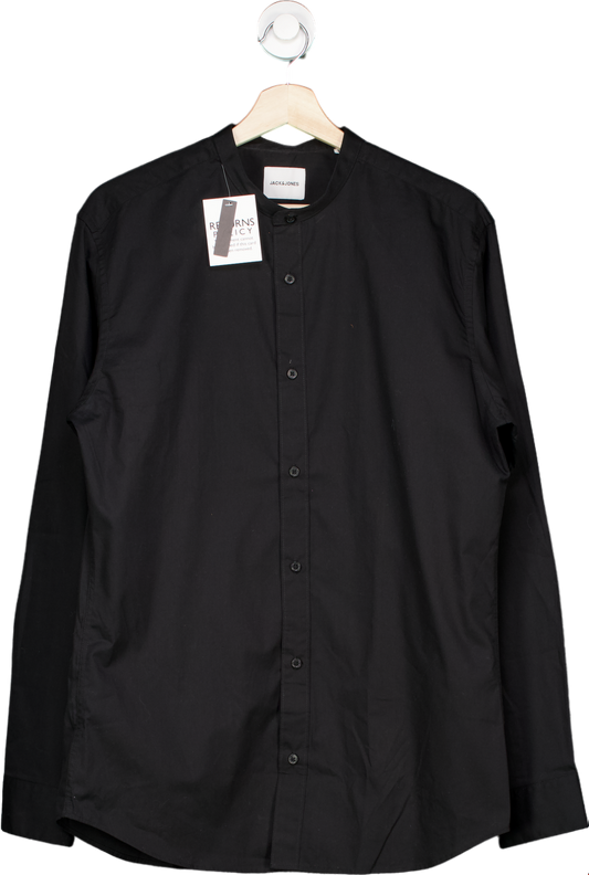 Jack & Jones Black Button-Up Shirt UK L