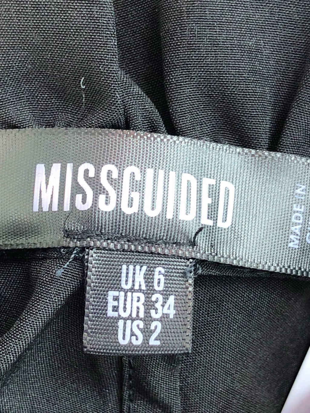 Missguided Black Sleeveless Halter Neck Bodysuit UK 6