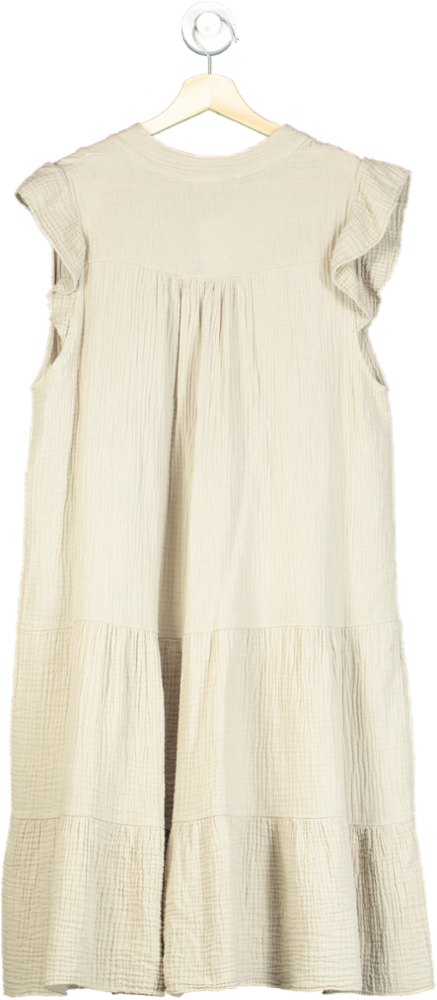 No1 George Street Beige Sleeveless Tiered Dress