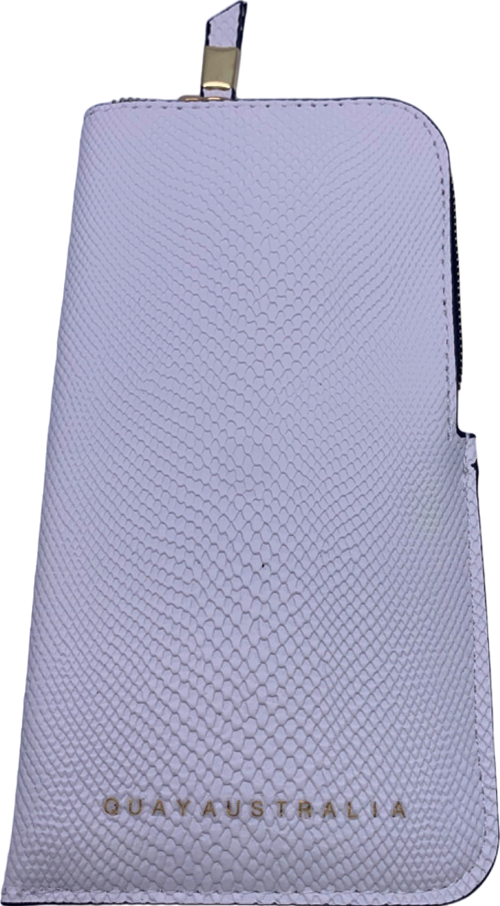 Quay White Get Right Sunglasses Case