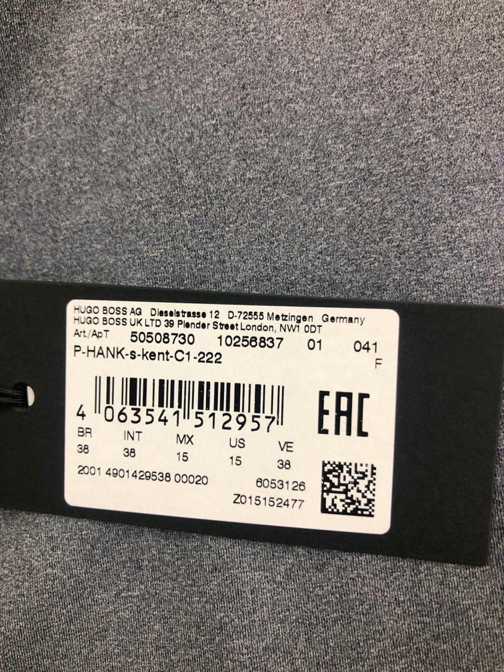 BOSS Grey Performance Slim Fit Shirt UK S