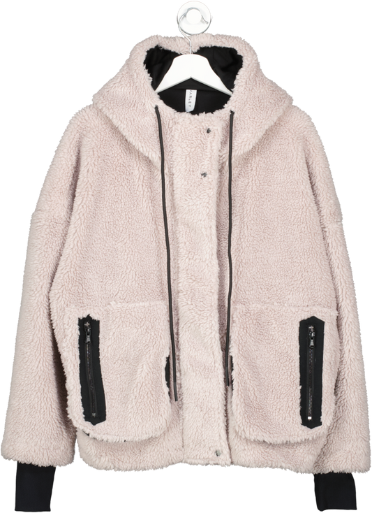 Varley Montalvo Lilac Grey Faux Shearling Jacket BNWT UK M