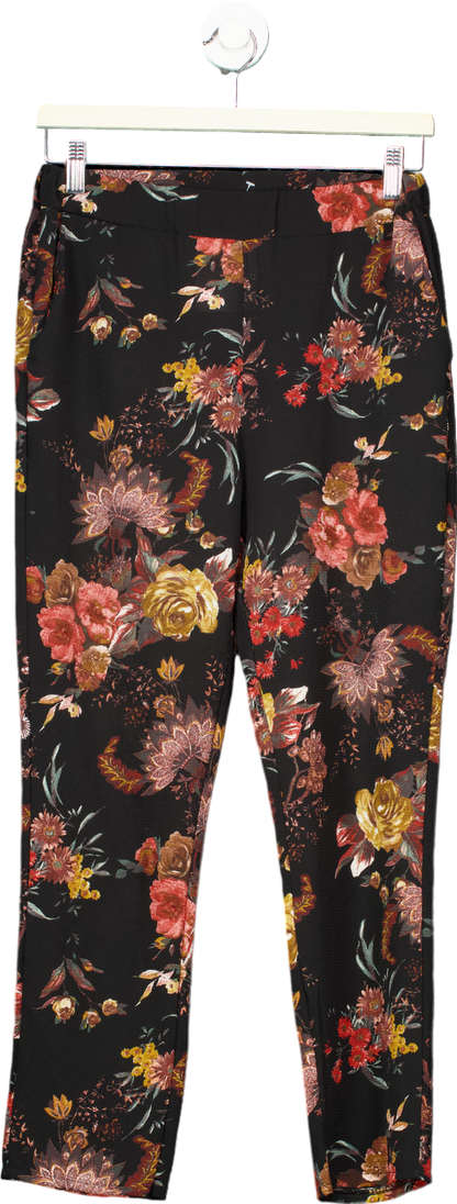 James Lakeland Black Floral Trousers EU 40