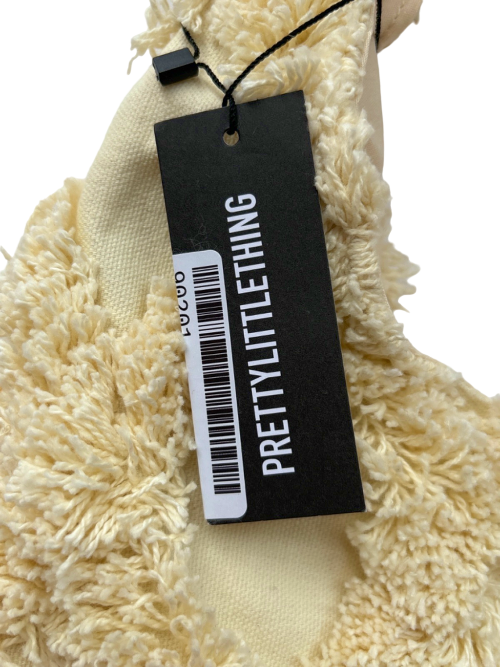 PrettyLittleThing Natural Textured Shoulder Bag One Size