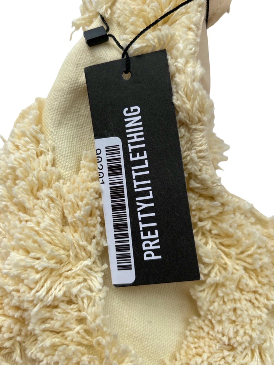 PrettyLittleThing Natural Textured Shoulder Bag One Size