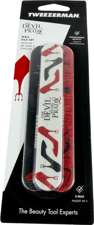 Tweezerman Devil Wears Prada Nail File Set X3
