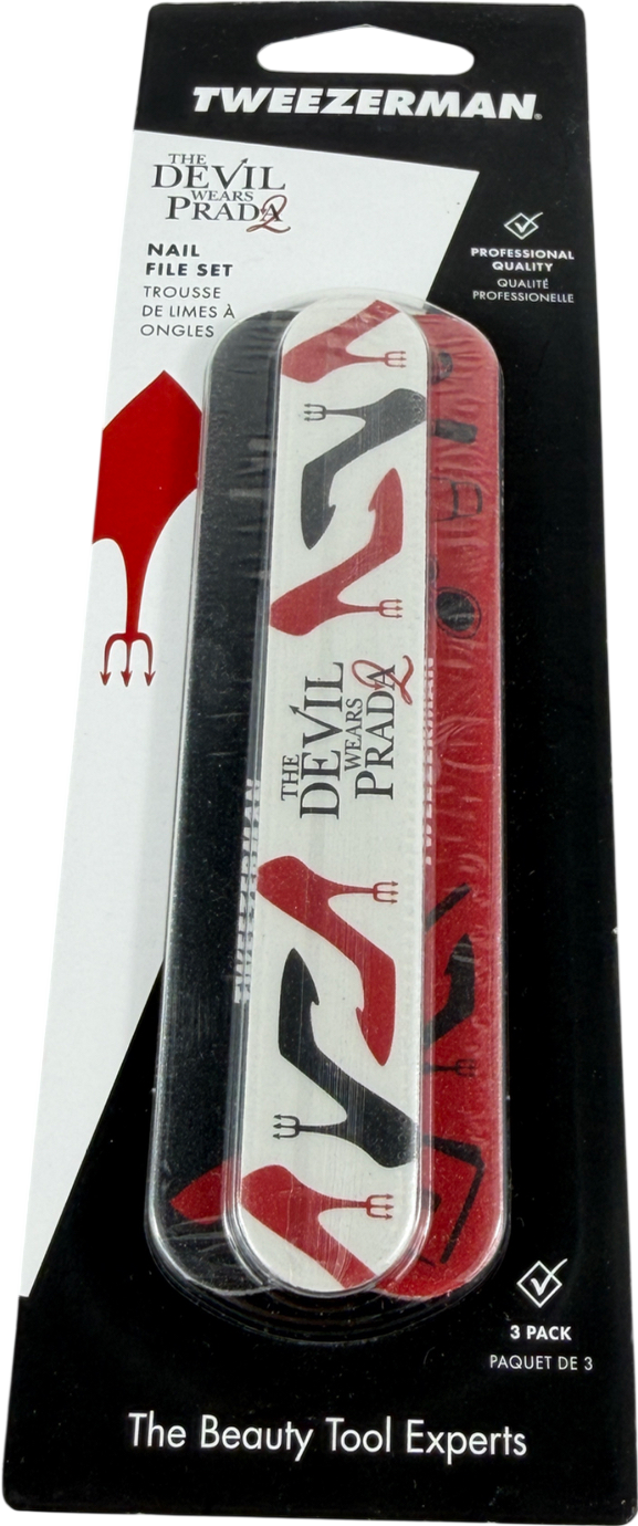 Tweezerman Devil Wears Prada Nail File Set X3