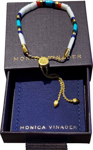 Monica Vinader Delphi Jasper Gemstone Bracelet, Yellow Gold