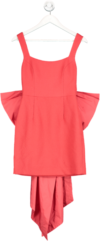 Rebecca Vallance Red Bow Back Mini Dress UK 8