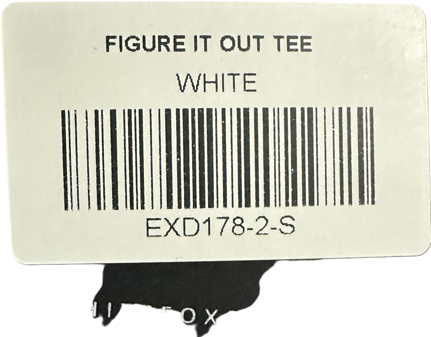 White Fox Figure It Out Tee White UK S