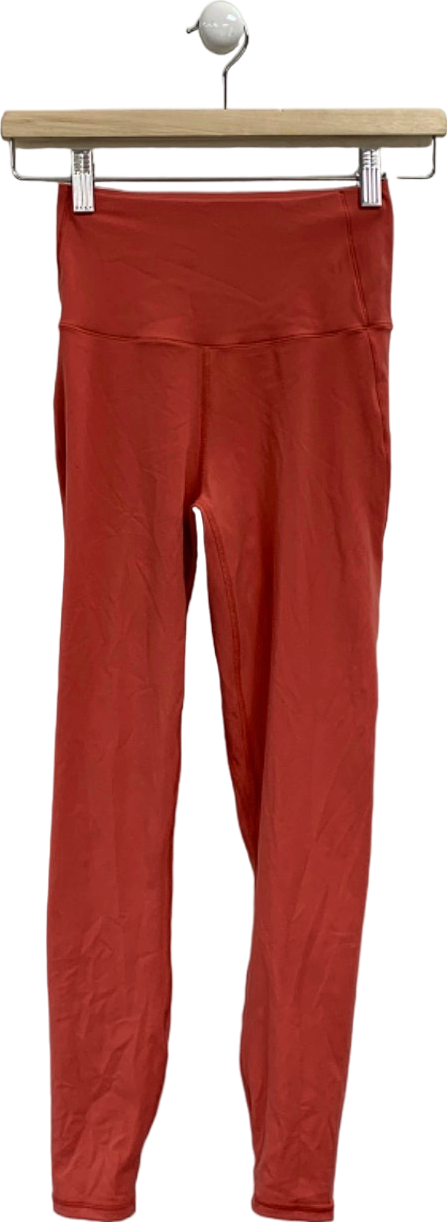 Varley Burnt Orange High-Waisted Leggings XS