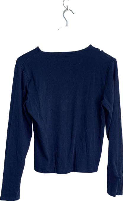 V by Very Navy Long Sleeve Top UK 20