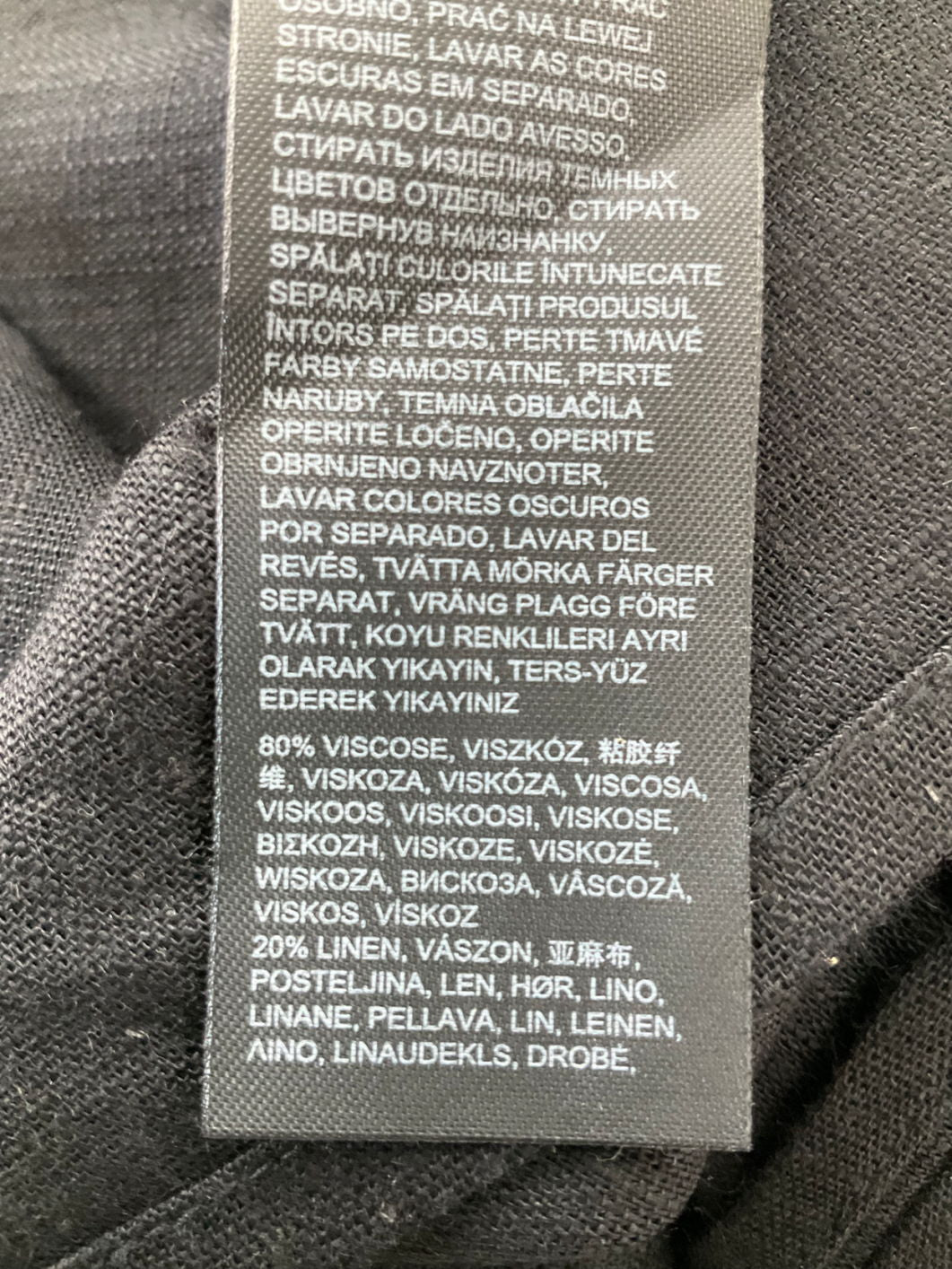 SimplyBe Black Linen Look Shirt UK 18