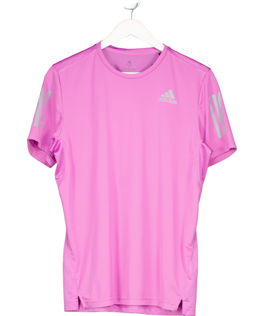 adidas Purple Reflective Running Top UK M