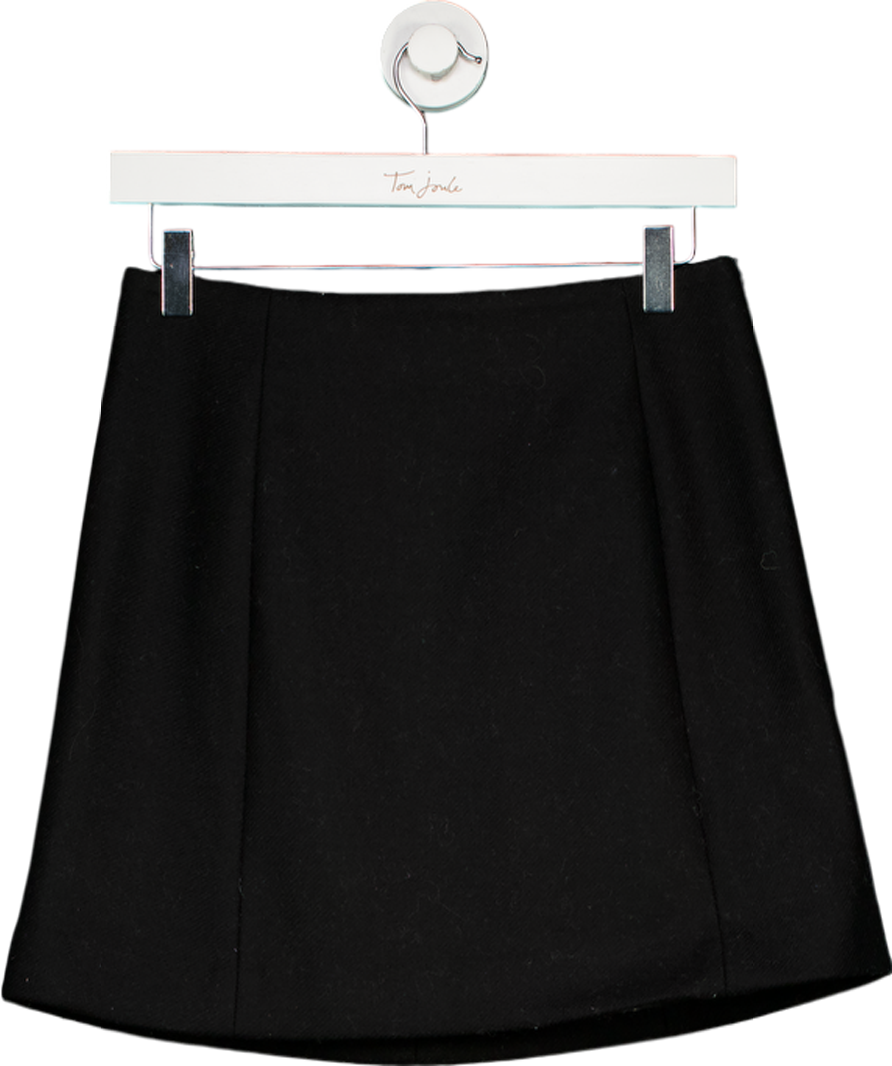Arket Black Wool Mini Skirt UK 8