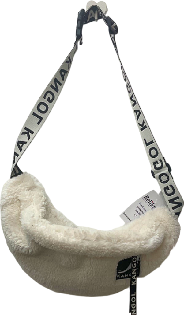 Kangol Cream Sherpa Fanny Pack