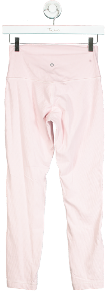 Lululemon Pink High-Waisted Leggings UK S