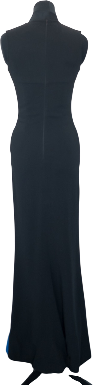 Jonathan Saunders Cobalt Blue / Black Colur Block Evening Gown Fr36 UK 8