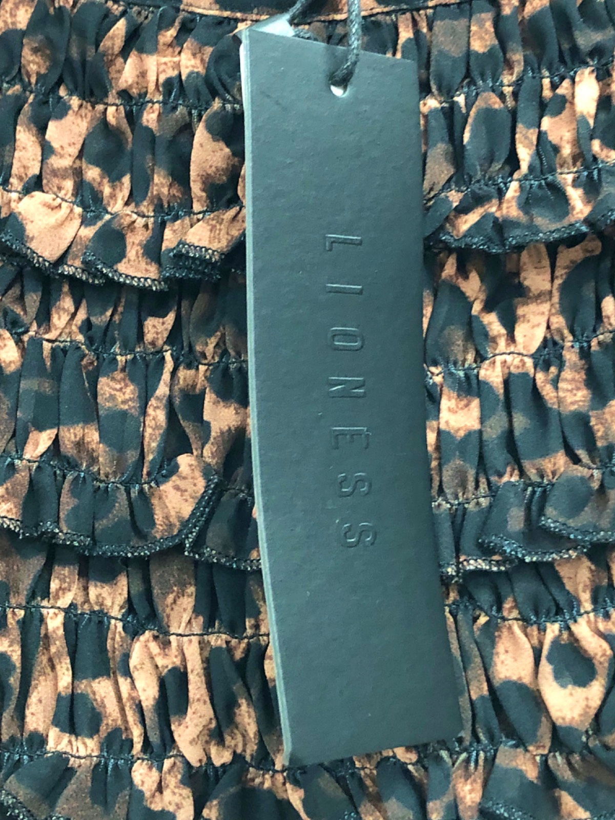 Lioness Leopard Print Ruffle Mini Skort UK XS