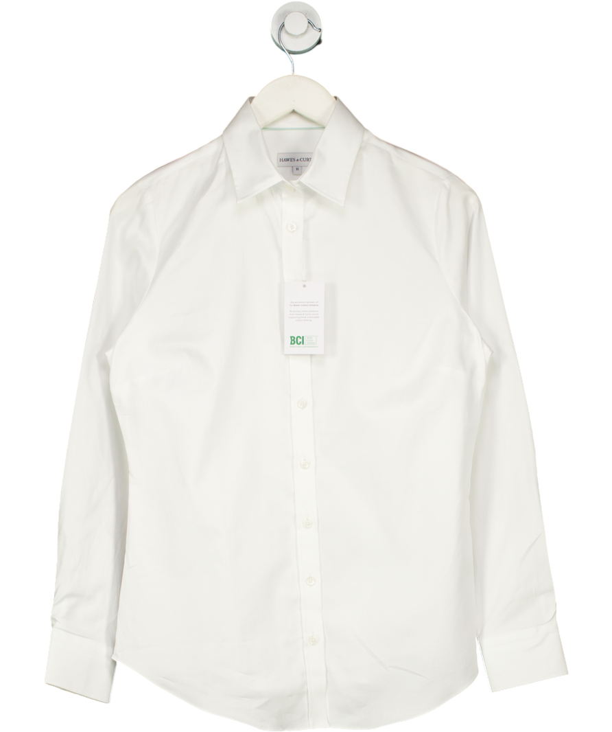 Hawes & Curtis White Semi Fitted Executive Shirt UK 10
