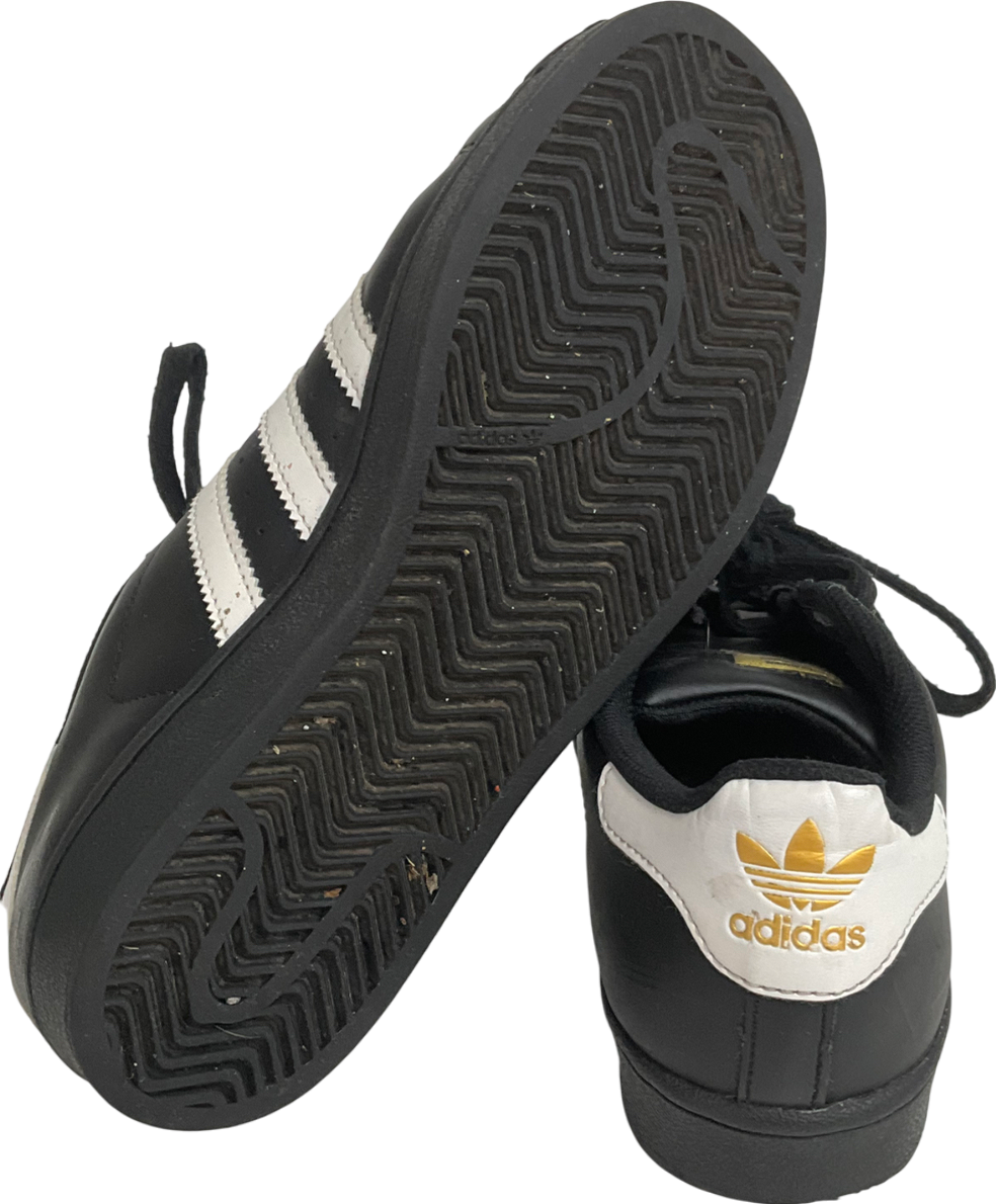 adidas Black Superstar Trainers UK 5.5 EU 39.5 👞