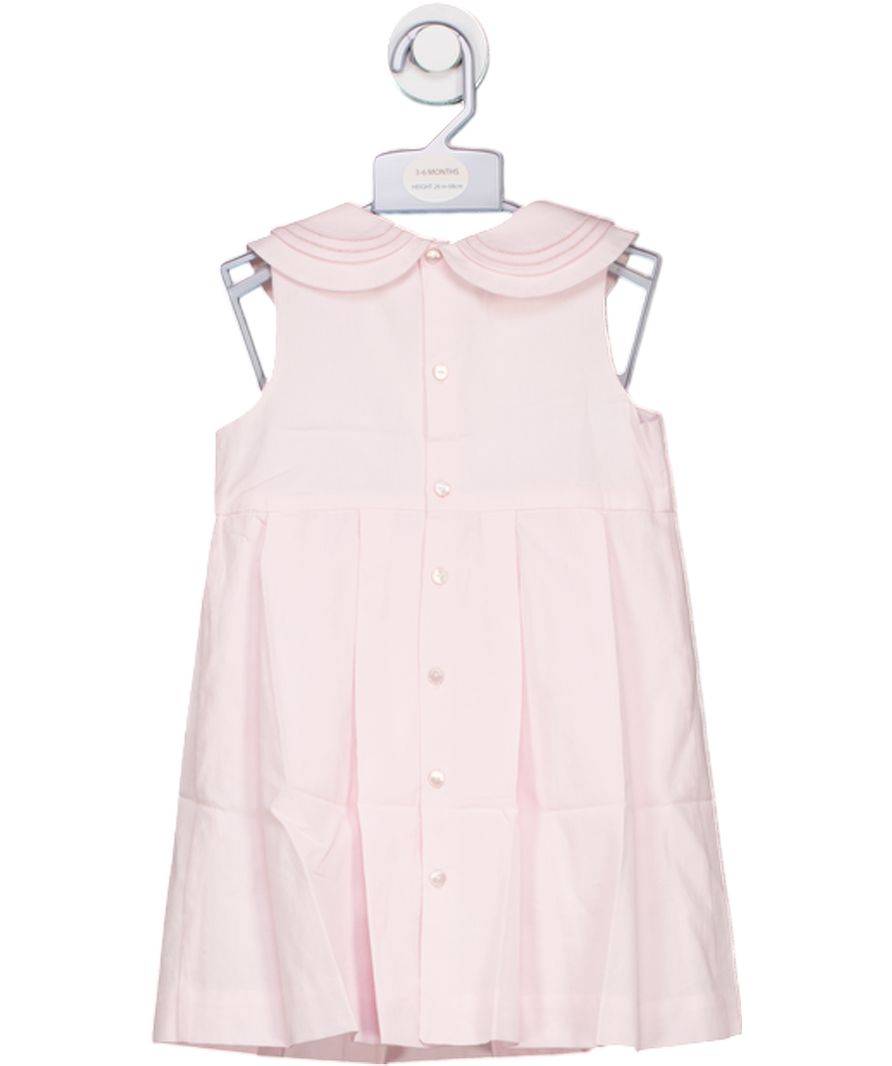 Jacadi Paris Pink  100% Cotton Peter Pan Collar Dress With Bloomers 3 Years