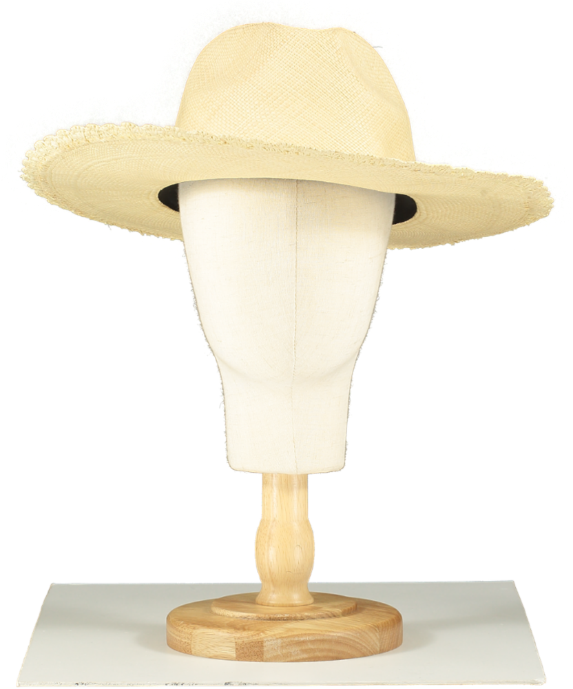 Freya Beige Rope Detail Western Style Hat UK S/M