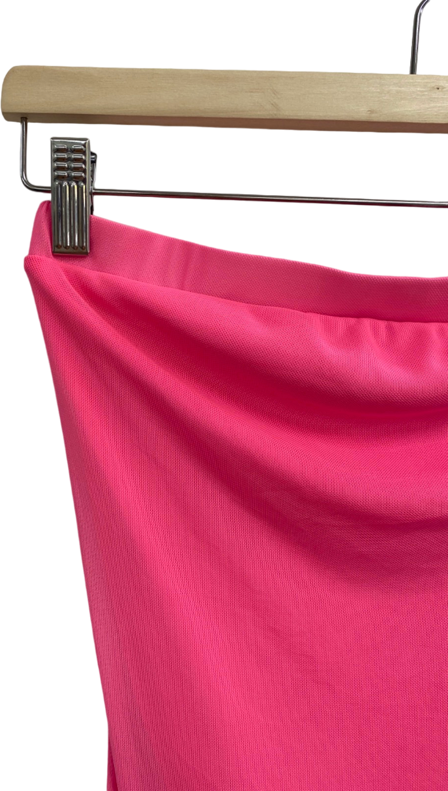 Fashion Nova Pink Bandeau Dress with Built-in Bodysuit UK S