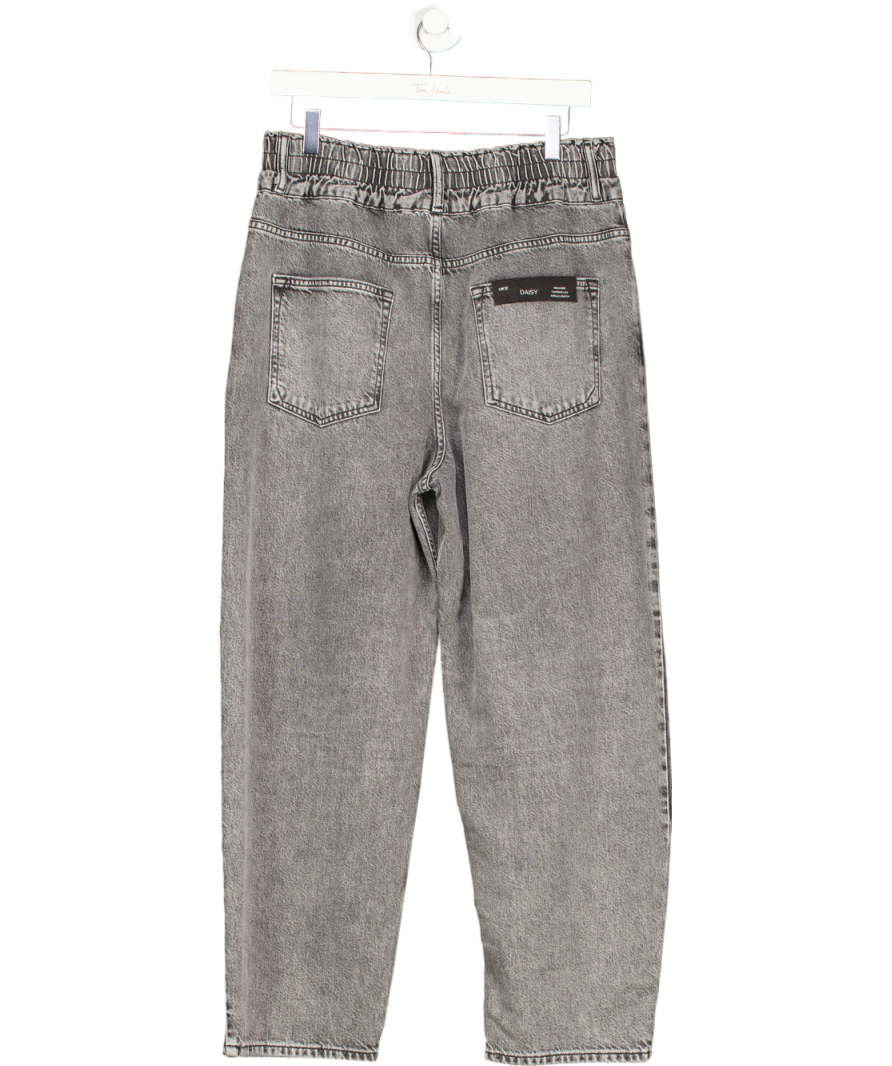 AllSaints Grey Daisy Barrel Leg Jeans UK 12