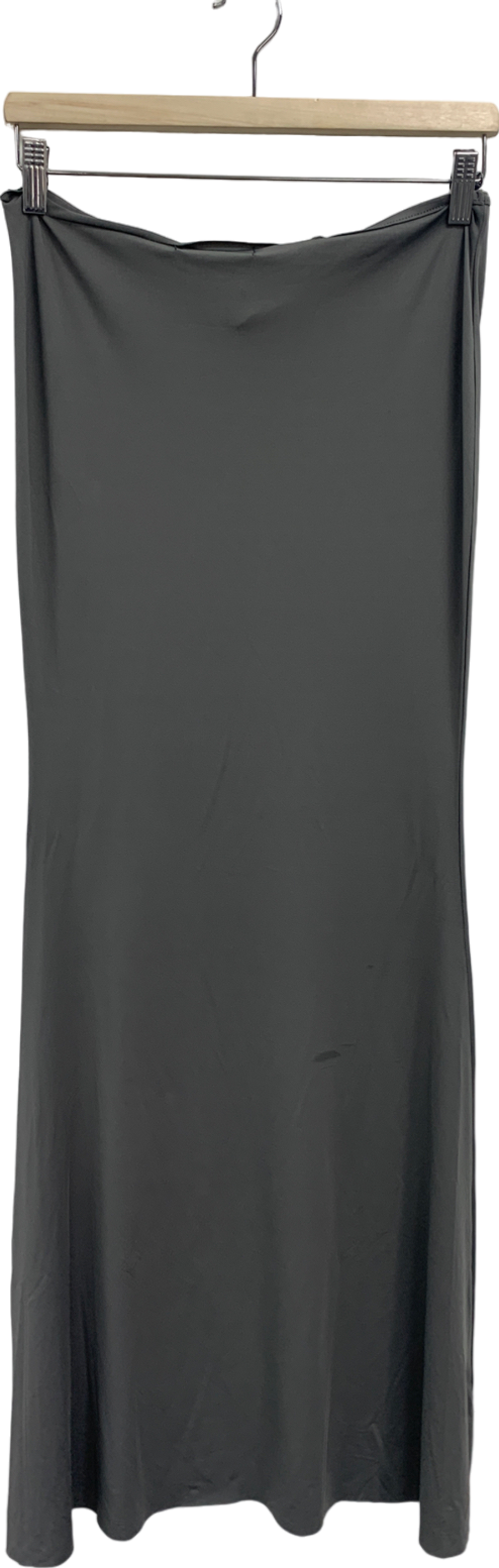 Ego Grey High Waist Maxi Skirt UK S