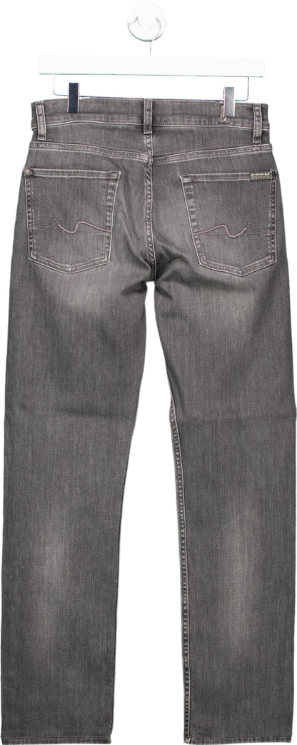 7 For All Mankind Grey Slimmy Jeans UK 29W