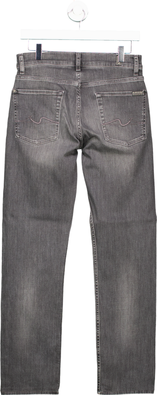 7 For All Mankind Grey Slimmy Jeans UK 29W