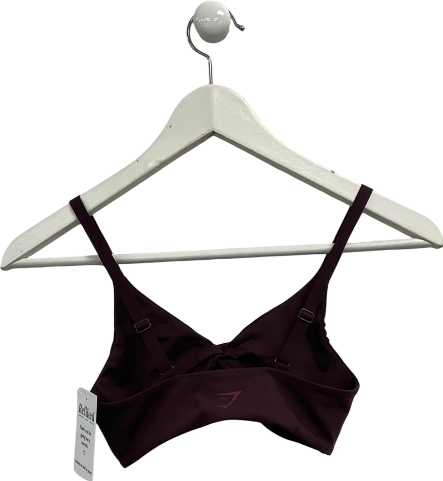 gymshark Purple Twist Front Bralette UK XS