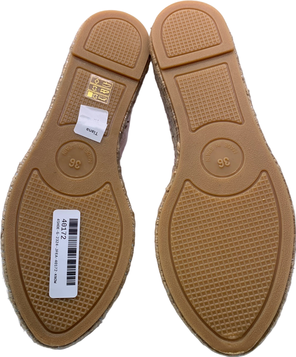 LK Bennett Pink Stripe Espadrilles EU 36