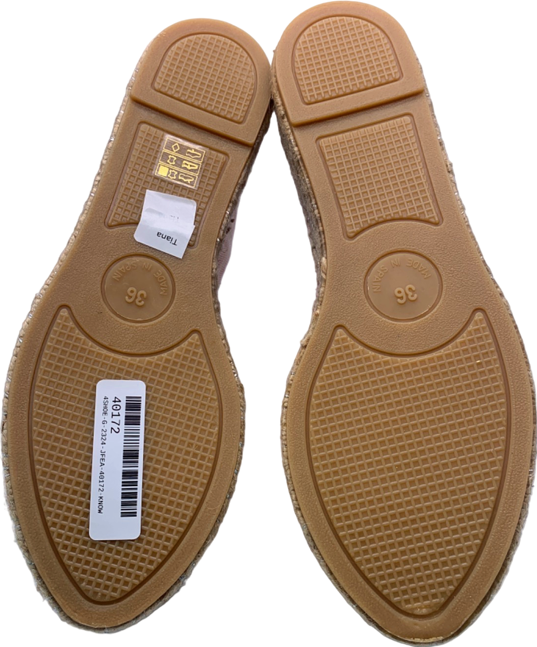 LK Bennett Pink Stripe Espadrilles EU 36