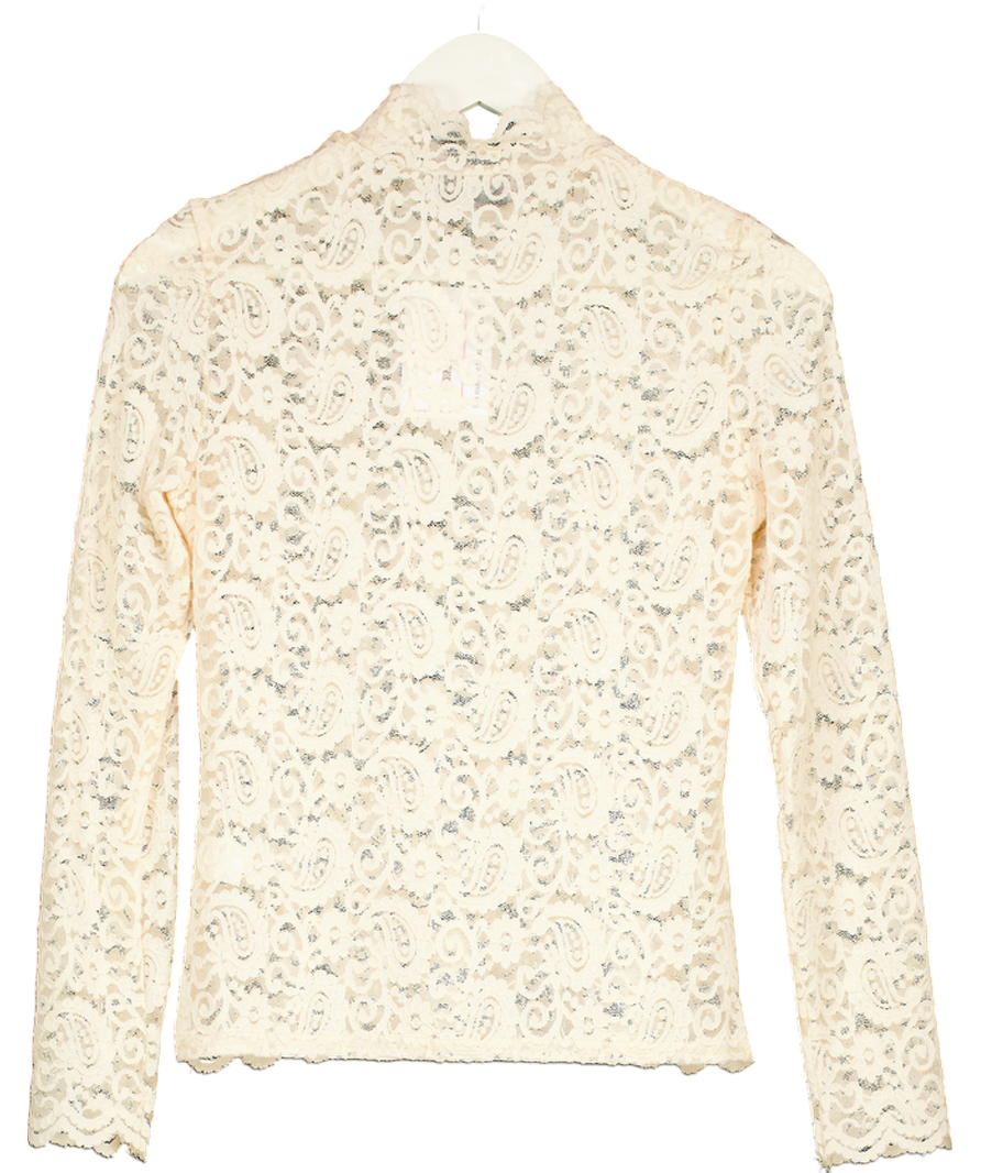 Y London Nude Laace Top No Size