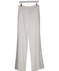 Veronica Beard White Jude Linen Blend High Waist Wide-leg Trousers Uk12/ UK 14