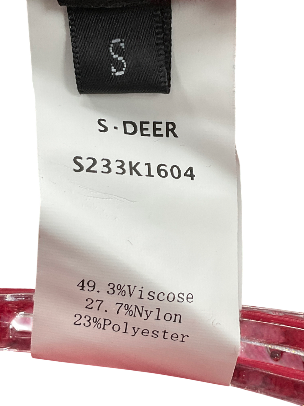 S Deer Red Plaid Print Vest UK S