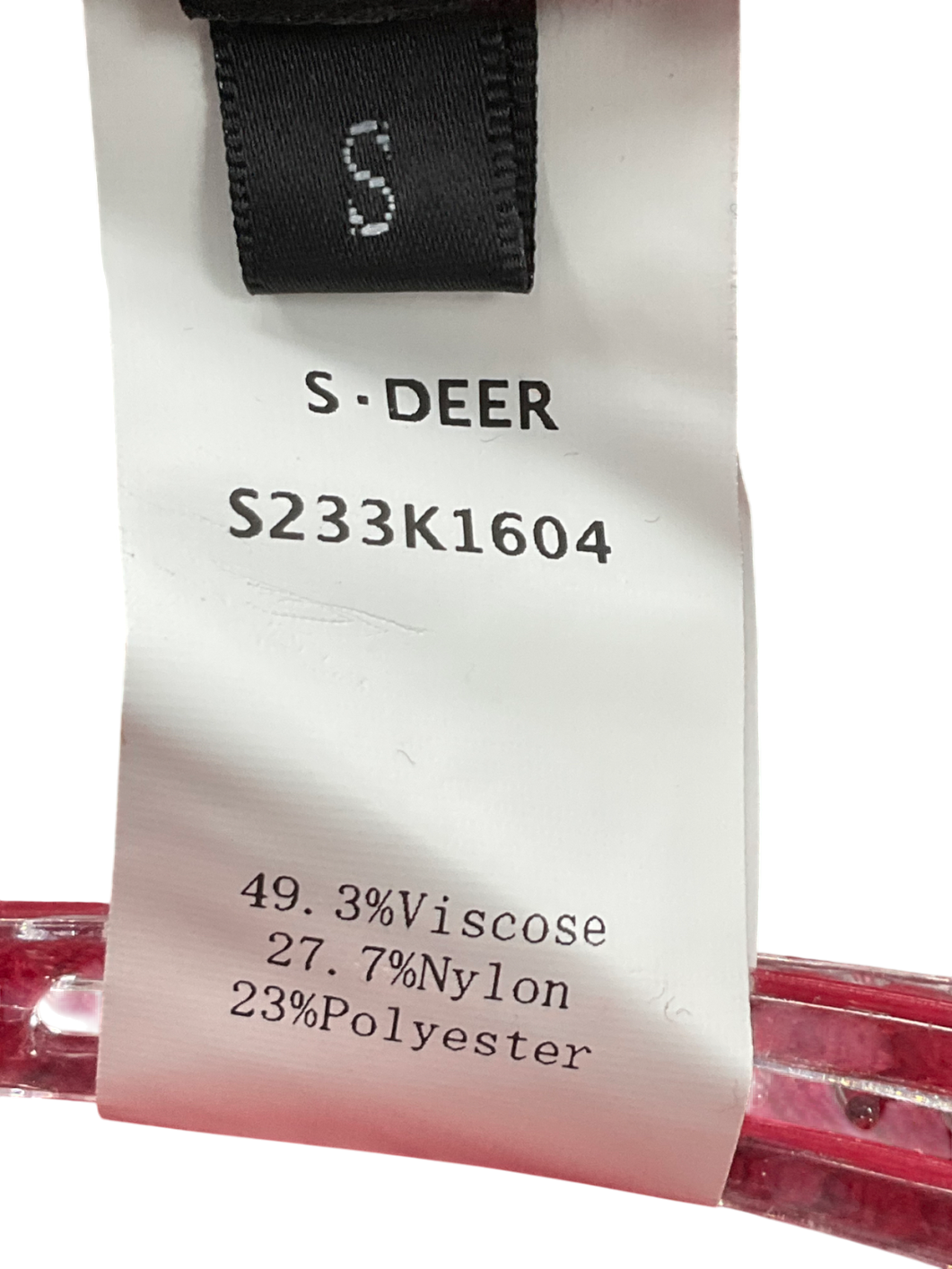 S Deer Red Plaid Print Vest UK S